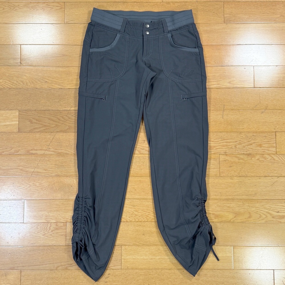 Kuhl Womens Gray Horizn Hiking Cargo Pants Size 4 Reg Cinched Ankle Utility
